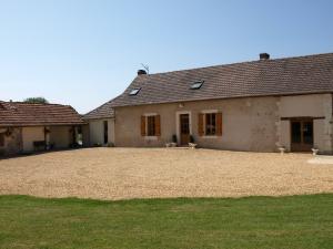 front farmhouse and yard