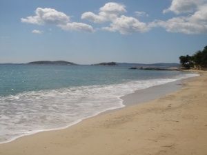 The main sandy beach at Orebic