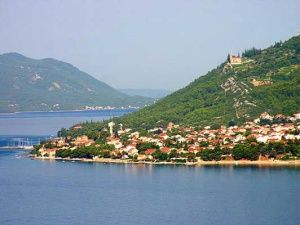 View of Orebic and Monastary