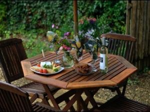 Enjoy a meal in the garden