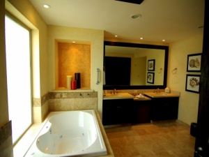 One of the four big bathrooms