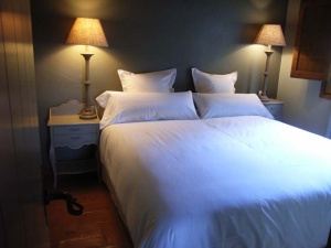 Bedroom with garden views