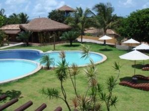 Pools set in tropical gardens
