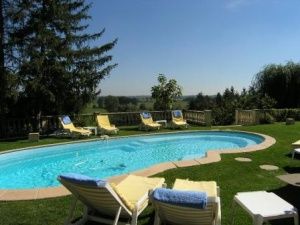 Large pool to relax