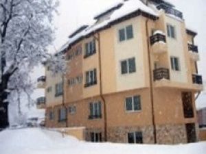 River lodge in winter