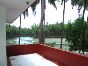 River view from roof terrace
