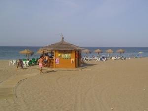 One of the summer beach bars.