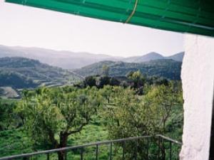 Balcony overlooking gardens