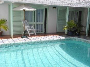 Pool area - across to bedroom 