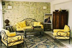 Lounge with antique furniture