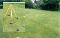 Tennis court and Croquet