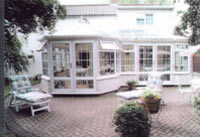 Conservatory and patio area