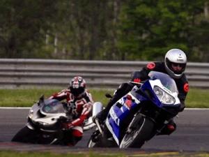 Riding at Nogaro circuit