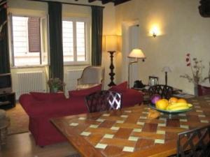 Living room and dining area