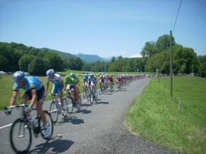 Tour de France passing close