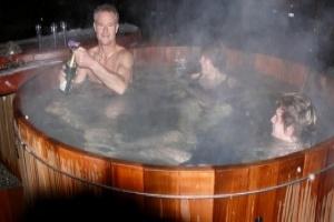 Enjoy the hot tub
