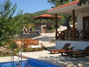 BBQ and barn seating area