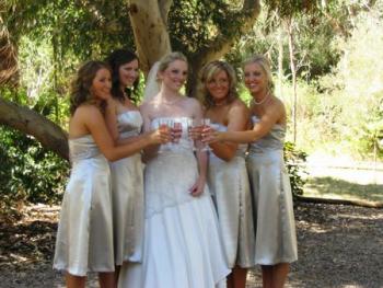 Bridal Party in the Garden
