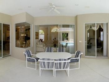 Relax on the large patio area