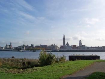 Antwerp and Schelde River