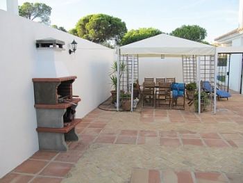 Courtyard with gazebo and BBQ