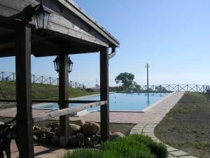 swimming pool with porch