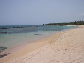 Unspoiled beach