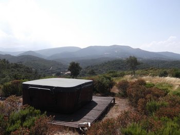 The spa view of the mountains