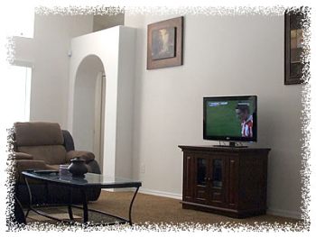 Lounge with Large LCD TV