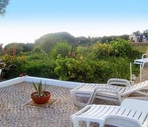 Terrace with sunbeds