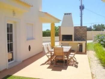 Outside dining table with BBQ
