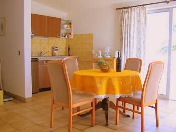 Dining area and kitchenette