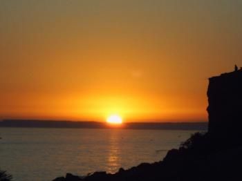 Sun set at  Algar Seco