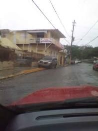 Building on rainy day