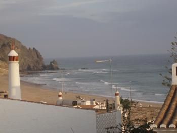 view from upper terrace