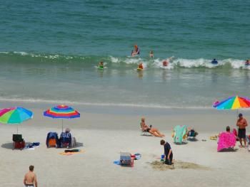 White sand and emerald water!