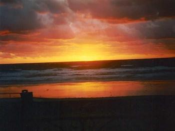 Sunset from the balcony