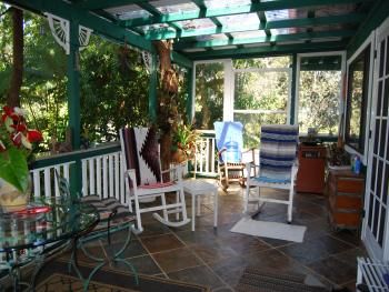 Front Porch with Rocking Chair