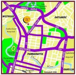 location map-North Parramatta
