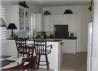Kitchen and dining area