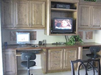 Family room with computer