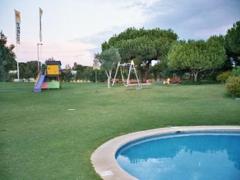 Childrens play area and pool