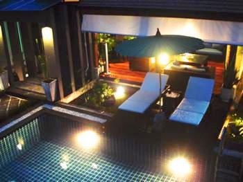 Pool under the stars