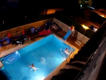 Pool at night