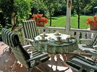 Terrace with view garden