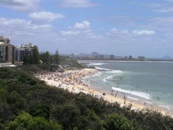 View of Mooloolaba Beach