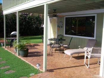 Lower covered Patio with BBQ