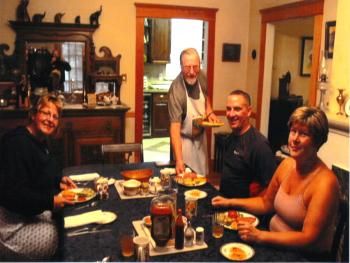 Guests having breakfast
