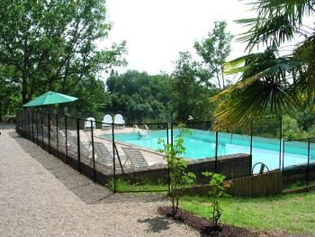 Fenced in swimming pool