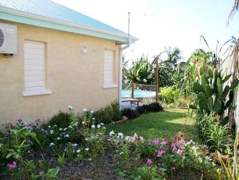 Side of  house and gardens